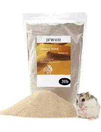 Hamster Bath Sand 3lb Dust Free Desert Sand or Potty Litter Sand for Hamster ...