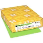 Wausau Papers Neenah Paper 21811 Astrobrights Colored Cardstock, 8.5” x 11”, 65 lb/176 GSM, Martian Green, 250 Sheets