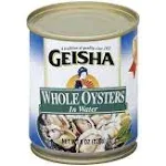 Geisha Oysters, in Water, Whole - 8 oz