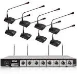 Pyle PDWM8300 Professional Conference Desktop VHF Wireless Microphone System