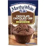 Martha White Muffin Mix, Chocolate Chocolate Chip - 7.4 oz