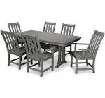 POLYWOOD Vineyard 7-Piece Dining Set (Slate Grey)