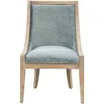 Martha Stewart - Elmcrest Upholstered Dining Chair with Nailhead Trim - Soft Green