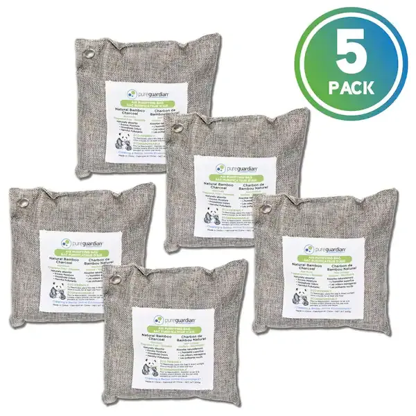 Pure Guardian Air Purifying Bamboo Charcoal Bag, 17.6 oz (5-Pack) CB5005PK