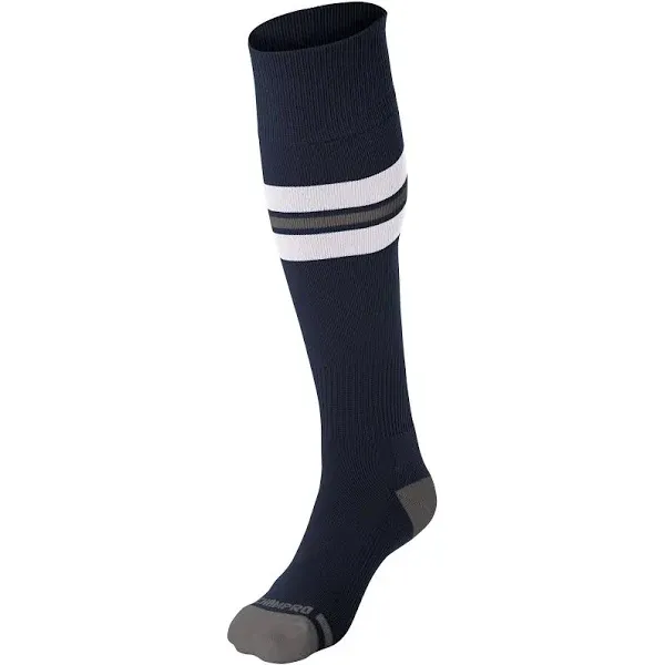 Champro Striped Socks, Navy/ White/ Grey / S