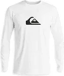 Quiksilver Men's Solid Streak Long-Sleeve Surf Shirt White XL