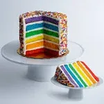 Carlos Bakery Cake Boss Vanilla Rainbow Cake, Small 6 Size - Serves 6 to 8 - Birthday Cakes and Treats for Delivery - Baked Fresh Daily, Delivered