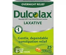 Dulcolax Laxative Overnight Relief Comfort Coated Tablets 2 Boxes of 10 Exp 2026