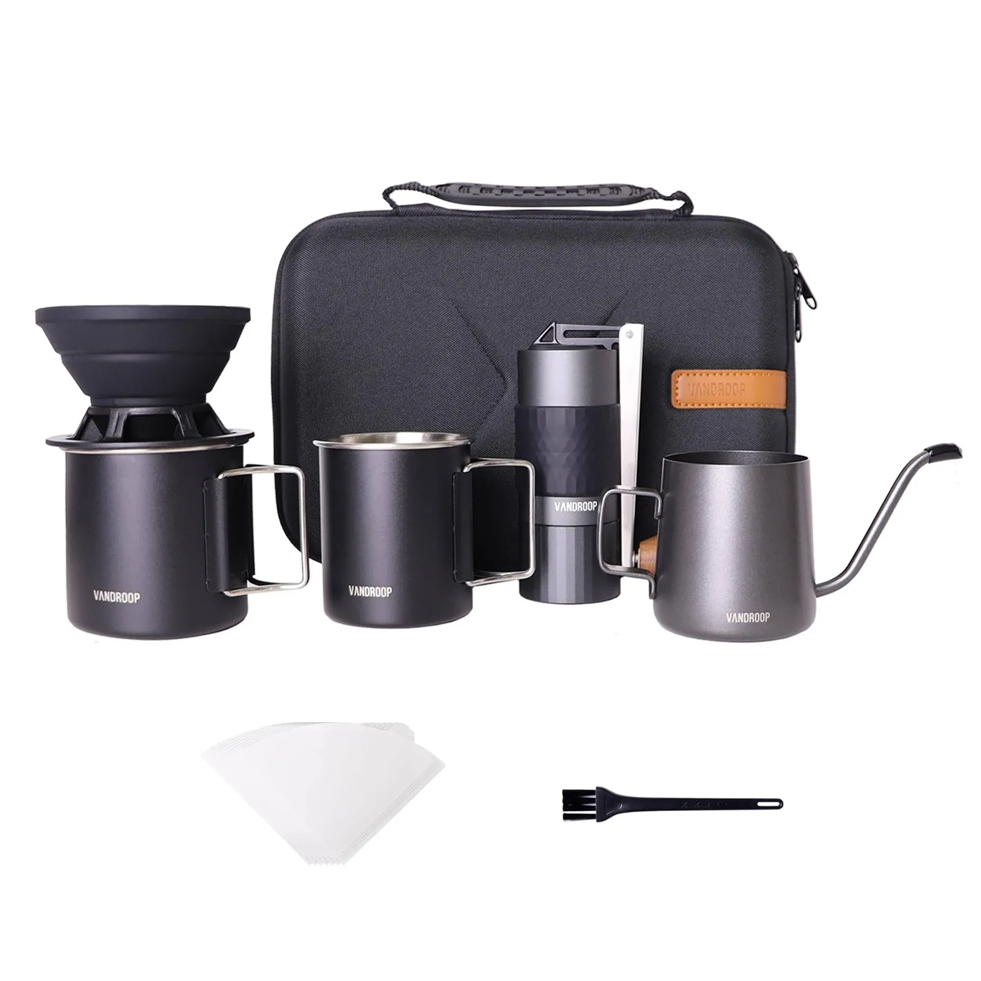 Vandroop Pour Over Coffee Maker Set All in 1 Portable Set