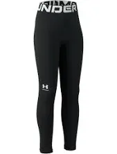 NWT Under Armour Boys Cold Gear Armour Leggings Black Size Youth S