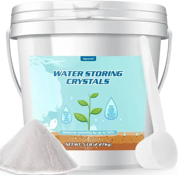 5Lb Water Storing Crystal Garden Keep Soil Moist Over-Watering &amp; Drought Problem