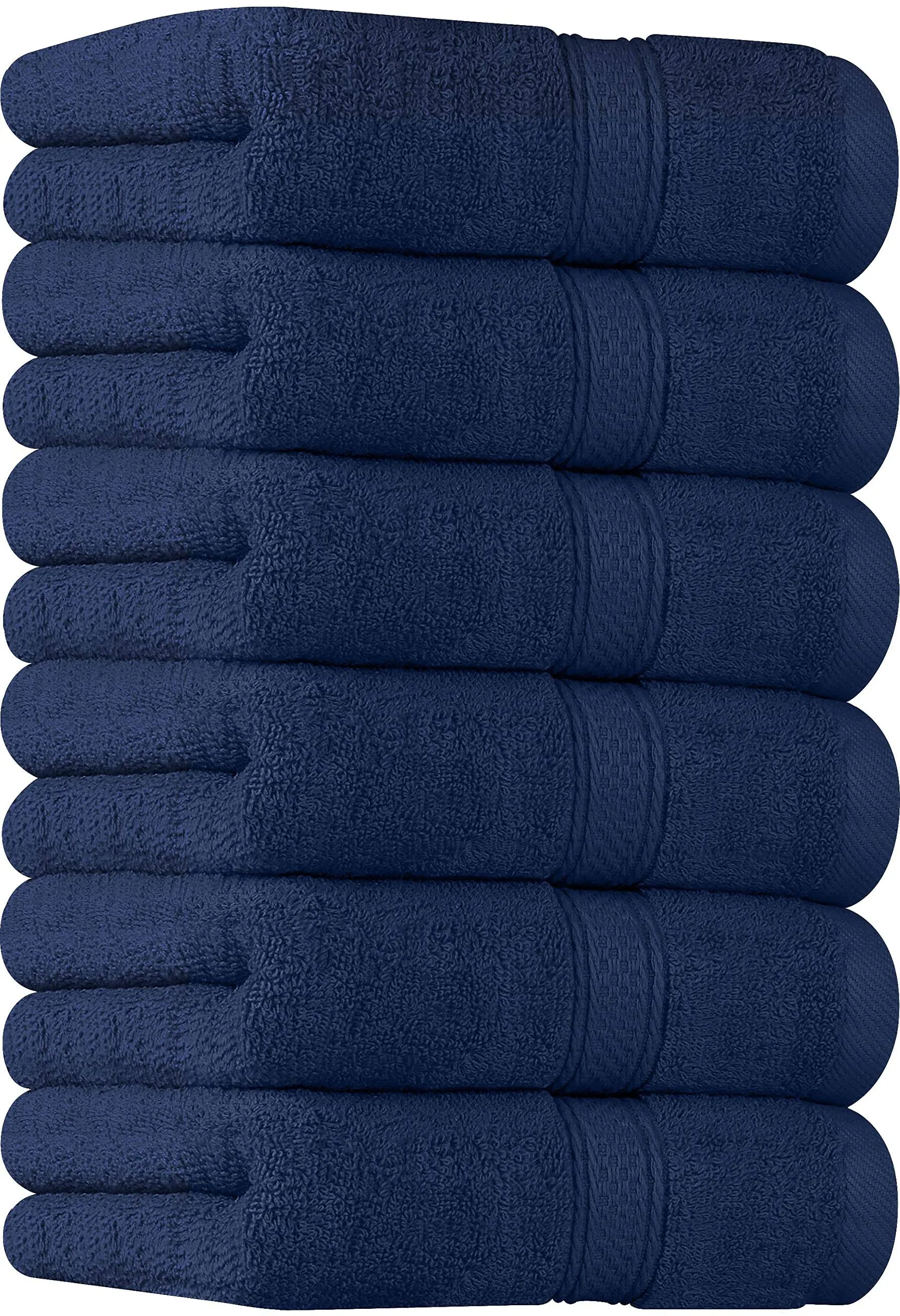 Utopia Towels [6 Pack Premium Hand Towels Set, (16 x 28 inches) 100% Ring Spun Cotton, Ultra Soft and Highly Absorbent 600GSM Towels for Bathroom, Gym, Shower, Hotel, and Spa (Navy Blue)