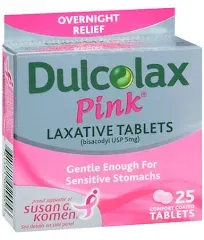 Dulcolax Laxative Comfort Coated Tablets for Women 25 Tablets