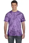 Tie-Dye CD101 Adult 100% Cotton Spider T-Shirt Spider Purple M 5.4 oz.