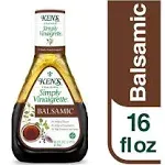 Ken's Steak House Simply Vinaigrette Dressing, Balsamic - 16 fl oz