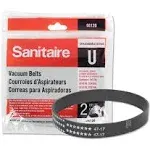 Sanitaire Upright Vacuum Replacement Belt, Flat U Style, 2/Pack