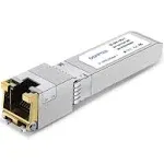 QSFPTEK 10G SFP+ RJ45 Module, 10Gbe giga Mini-GBIC SFP to rj45 Module,10GBASE-T Copper Transceiver for Ubiquiti UF-RJ45-10G, Netgear AXM765,Supermicro, Unifi, up to 30m