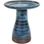 Sunnydaze Decor Duo-Tone Ceramic Bird Bath