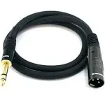 Monoprice Premier Series XLR Female to 1/4inch TRS Male 16AWG Cable