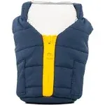 - The Puffy Beverage Vest - Insulated Can Cooler, Blue &amp; Gold