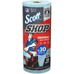 Scott Shop Towels Original (75130), Blue Shop Towels, 1 Roll/Pack, 30 Packs/Case