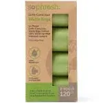 So Phresh Solid Green Earth-Conscious Dog Waste Bags, Count of 120