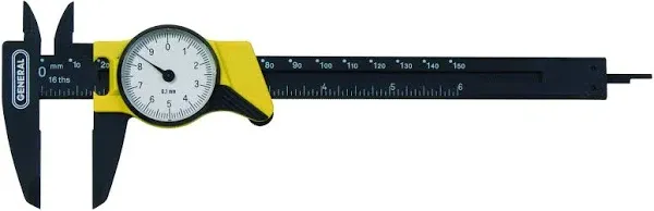 General Tools 144MM Plastic Metric Dial Caliper 6-Inch