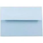 JAM Paper® A2 Invitation Envelopes, 4.375 x 5.75, Baby Blue, 50/Pack (155624I)