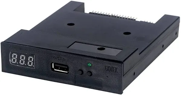  SFR1M44-U100 3.5 Inch 1.44MB USB SSD Floppy Drive Emulator Black