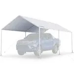 Quictent 10&#39;X20&#39; Heavy Duty Carport Car Canopy Car Shelter Canopy Outdoor Party Tent Boat Shelter-White