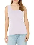 Hanes Women's Mini-Ribbed Cotton Tank Lilac Wash