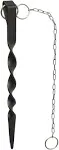 Black Powder Coated Iron Rain Chain Anchoring Stake | Monarch Abode