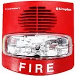 Simplex 4906-9127 Red Wall Horn Strobe Same Day Free Shipping. New