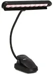 Gator Frameworks Music Stand Lamp Light with Adjustable Goose Neck; (GFW-MUS-LED),Black