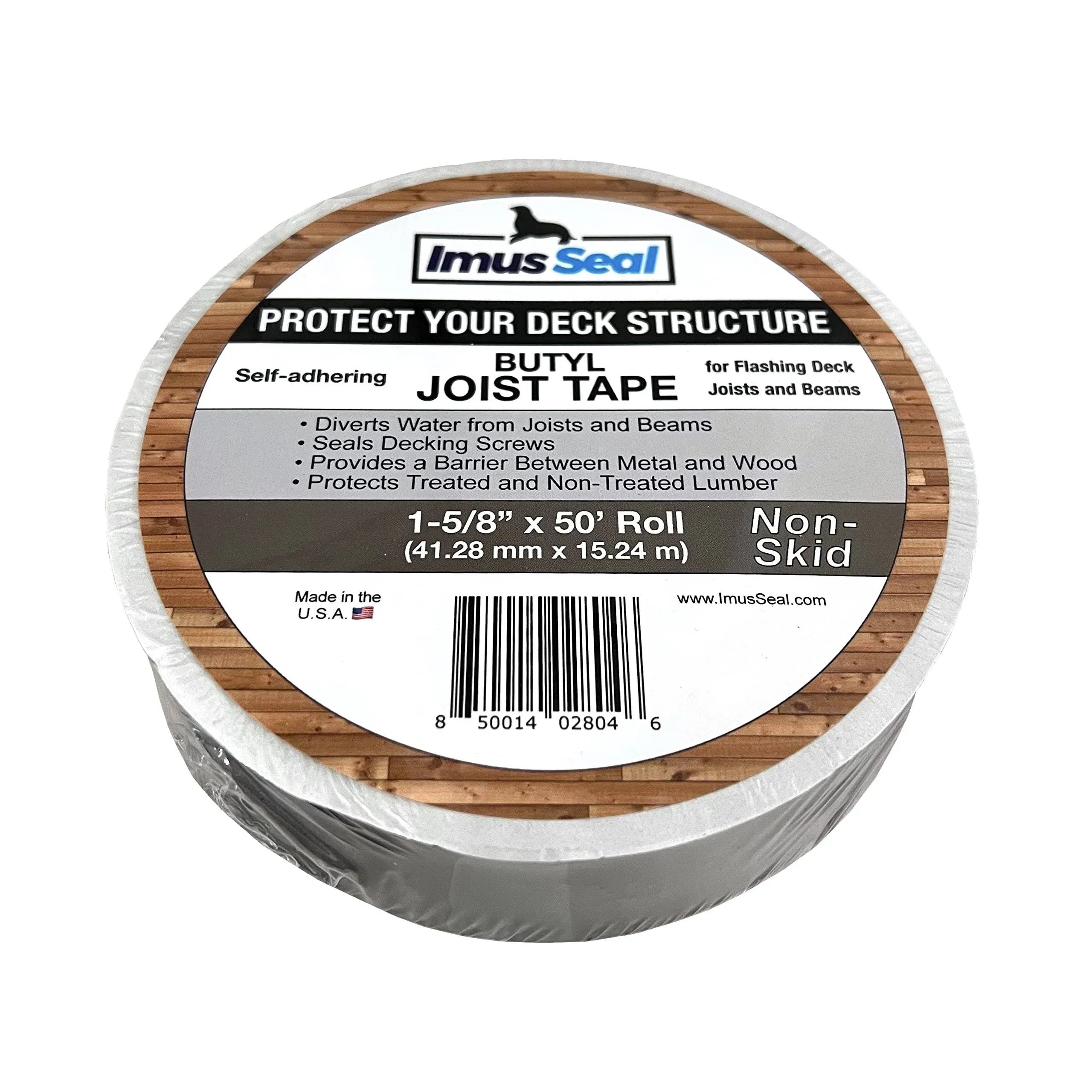 Imus Seal Butyl Joist Tape for Flashing Deck Joists and Beams, UV Resistant ...