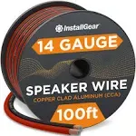 14 Gauge Wire AWG Speaker Wire (100Ft - Red/Black) | Speaker Cable for Car Speak