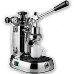 La Pavoni Professional Lusso Lever Machine - Stainless Steel & Black