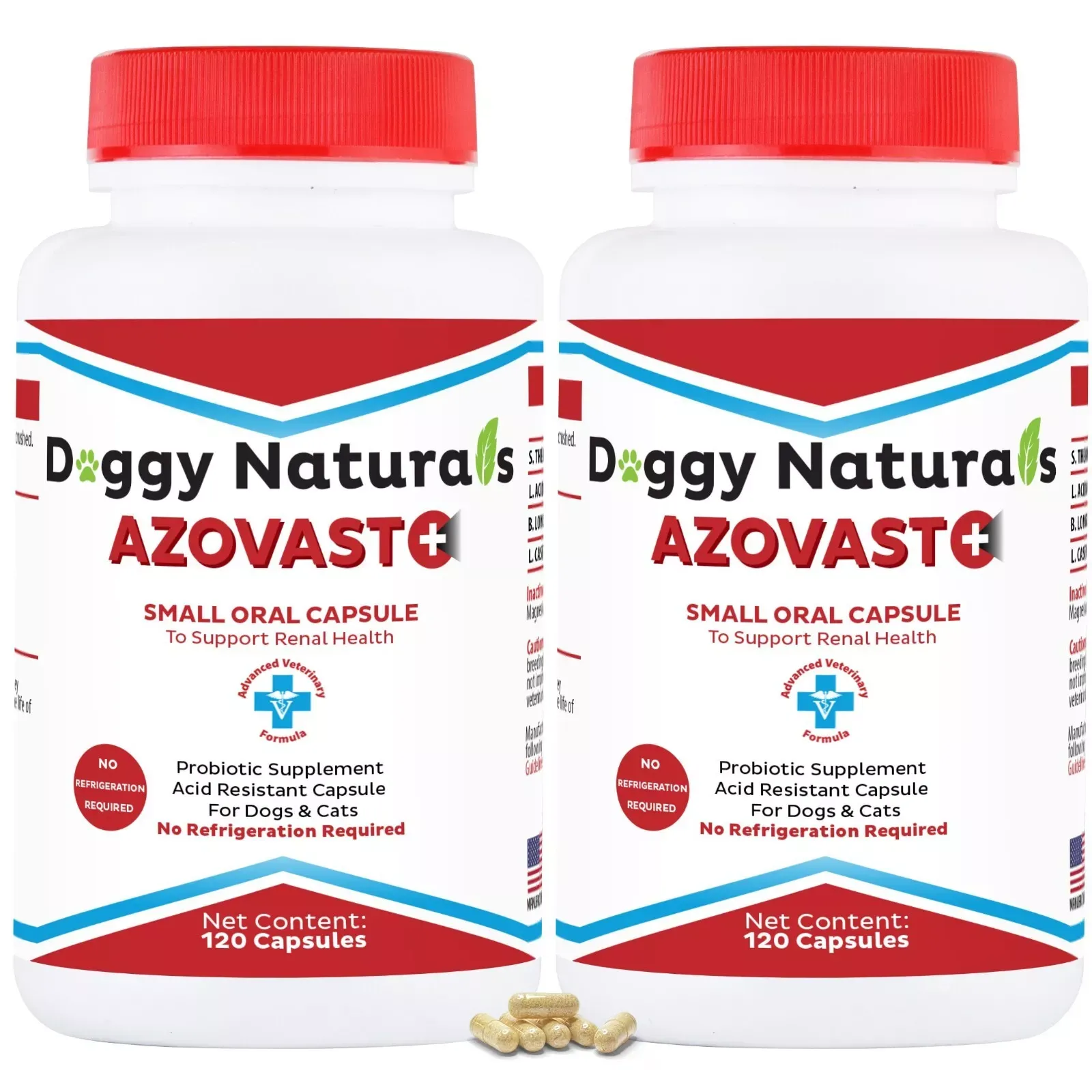 Azovast Plus Capsule Kidney Supplement for Dogs &amp; Cats, 240 count