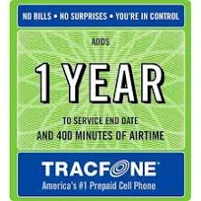 Tracfone One-Year Airtime Card