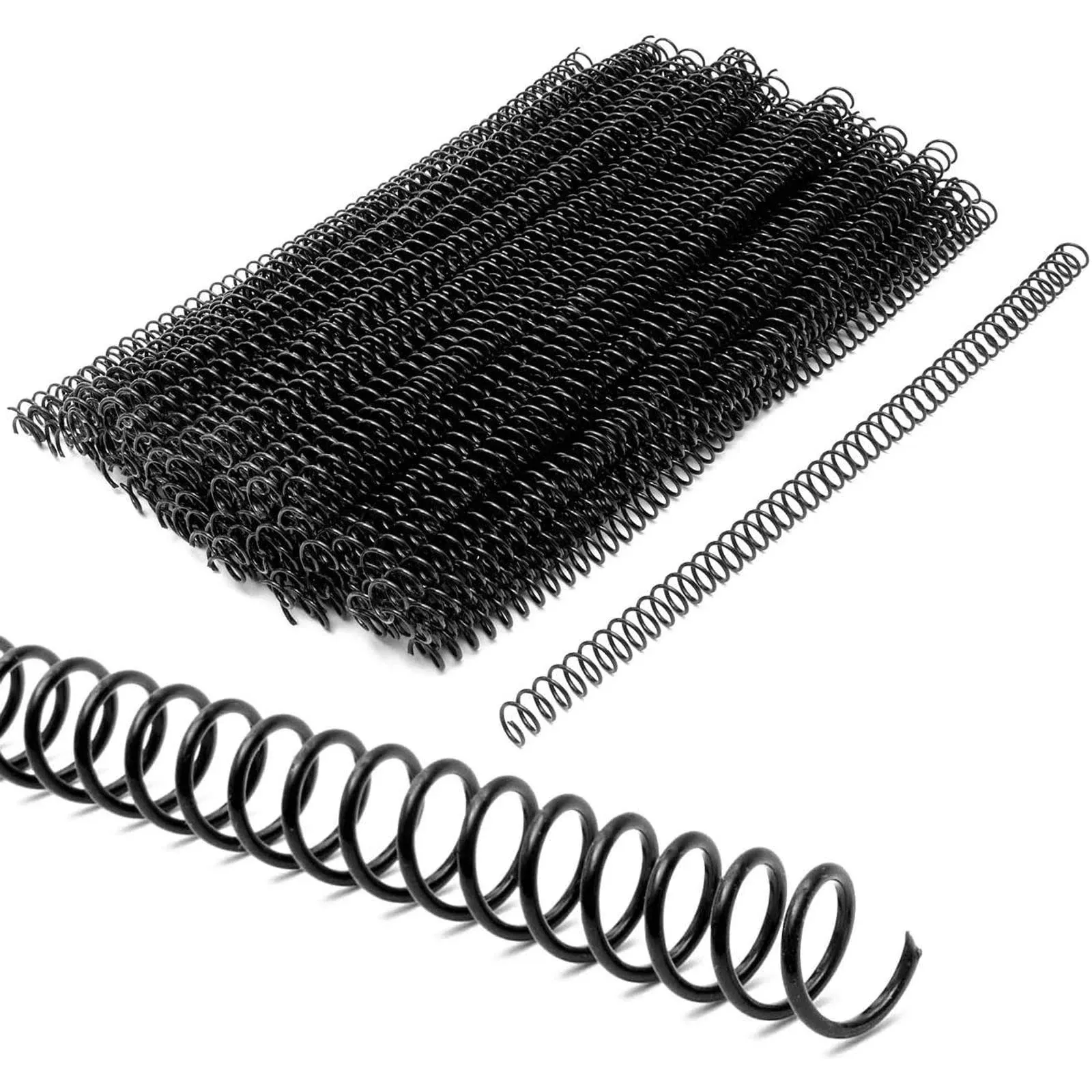 Spiral Binding Coils, Plastic Spines for 70 Sheets (12 in, 10mm, 100 Pcs)