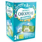 The Happy Snack Company Crunchy Chickpeas Variety Pack 24 x 1 oz  Sea Salt &amp; ...