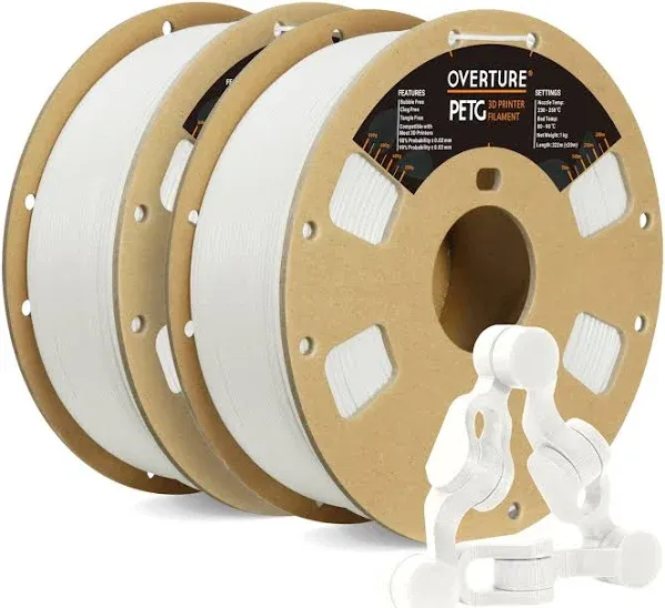 OVERTURE PETG Filament 1.75mm Length 322 m / 1 Kg Orange 3D Printer / Brand New