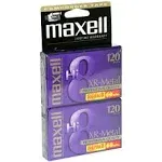 Maxell Hi8 8mm Camcorder Videotape, XR-Metal, 120 - 2 tapes