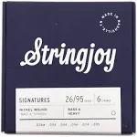 Stringjoy Signatures Bass VI Balanced Heavy Gauge 26-95 Nickel Wound Guitar Strings