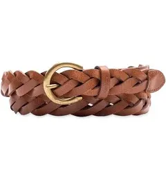 Levi's Women's Fully Adjustable Skinny Casual Leather Braided Belt for Jeans, Trousers and Dresses