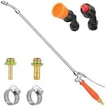 All Metal Sprayer Wand with 3 Types of Nozzles Fan Nozzle Replacement Sprayer...