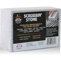 BETTER GRILLIN Scrubbin Stone Grill Cleaning Brick Block | Griddle Stone | Grill Stone Cleaning Block | Barbecue Grill Cleaner for BBQ, Griddle, & Racks