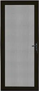 Titan 32x80 Meshtec Ultimate Security Screen Door | Aluminum Full View with Meshtec Advanced Screen System | Surface Mount | 3pt lock system & high tensile-strength stainless steel mesh screen, Bronze