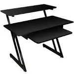 On-Stage Ergonomic Z-Frame Home Studio Workstation Desk - Black - WS7500B