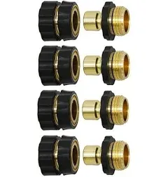 Twinkle Star 3/4 inch Garden Hose Fitting Quick Connector Male and Female Set